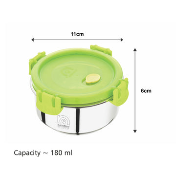 NanoNine Insulock 180 ml Double Wall Insulated Stainless Steel Lunch Box.